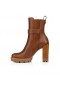 Christian Louboutin Cl Chelsea Lug 100 Mm Cizme Joase Din Piele De Vițel Cuoio Pantofi Christian Louboutin