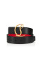 Christian Louboutin Cl Logo Centura de 35mm Buna Piele de Vițel Negru