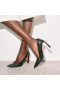 Christian Louboutin Condora Pompe de 85mm din Piele de Brevet Verde