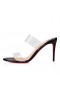 Christian Louboutin Nimic De 85 Mm Sandale Din Pvc Și Brevet De Vițel Negru