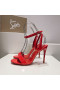 Christian Louboutin Loubigirl 100 mm Sandale Piele Roșie Christian Louboutin Magazin