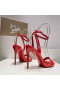 Christian Louboutin Loubigirl 100 mm Sandale Piele Roșie Christian Louboutin Magazin