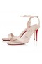 Christian Louboutin Loubigirl 85 Mm Sandale din Piele Nappa Leche CL Magazin de Pantofi