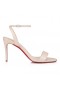 Christian Louboutin Loubigirl 85 Mm Sandale din Piele Nappa Leche CL Magazin de Pantofi