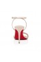 Christian Louboutin Loubigirl 85 Mm Sandale din Piele Nappa Leche CL Magazin de Pantofi
