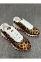 Christian Louboutin Loubishark Adidași de Leopard de Imprimare Tesatura Satin și Piele