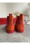 Christian Louboutin Louis Strass-High Top Adidași Veau Velous și Strass Portocaliu