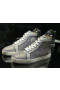 Christian Louboutin Louis Strass-High top Adidași Bărbați din Piele de Argint Sclipici