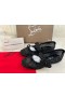 Christian Louboutin Mamastrapitina Balerine Plasă De Piele Nappa Si Strass Black