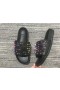 Christian Louboutin Piscină Distracție Slide Sandale, Crampoane Din Cauciuc Negru