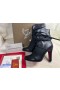 Christian Louboutin S. I. T. Ploaie Cizme Glezna 100mm Piele Nappa Neagra