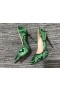 Christian Louboutin Deci Kate Pompe de 120mm din Piele de Brevet Malachit