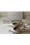 Jimmy Choo Saeda 100mm Fildeș Satin Pompe cu Cristal Înfrumusețarea