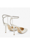 Jimmy Choo Saeda 100mm Fildeș Satin Pompe cu Cristal Înfrumusețarea