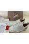 Christian Louboutin Distractiv Louis Junior Femei Adidași Bărbați Din Piele De Vițel Alb