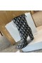 Dior Oblic Print Cu Toc Cizme Negre, Alb