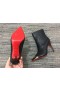 Christian Louboutin Calamijane Glezna Cizme de 100mm din Piele de Vițel Negru