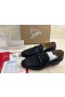 Christian Louboutin Chambelimoc Mocasini Din Piele De Vițel Negru Pantofi Christian Louboutin