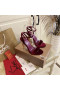 Christian Louboutin Lipqueen Sandale 100mm Catifea Visiniu