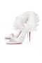 Christian Louboutin Loubigirl Rafie 100mm Sandale Strappy Bianco CL Pantofi