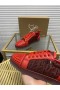 Christian Louboutin Louis Junior Piroane Orlato Adidași Monograma-jacquard piele de Vițel Roșu
