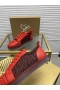 Christian Louboutin Louis Junior Piroane Orlato Adidași Monograma-jacquard piele de Vițel Roșu