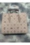 Christian Louboutin Paloma Mediu Top Mâner Sac de Vițel și Piroane Loubinthesky Roz
