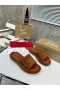 Christian Louboutin Femei Papuci Sandale Veau Velur Maro