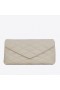 Saint Laurent Sade Puffer De Ambreiaj Plic Alb Din Piele De Miel