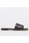Bottega Veneta Cauciuc Lido Diapozitive Negru Piele De Miel Bottega Veneta Pantofi