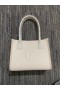 Christian Louboutin De Partea Mea Mini Tote Sac Granulat din Piele de Vitel de culoare Bej CL Saci