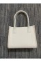 Christian Louboutin De Partea Mea Mini Tote Sac Granulat din Piele de Vitel de culoare Bej CL Saci