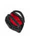 Christian Louboutin Loubibraid Top Mâner Sac Nappa Si Piele De Vițel Negru
