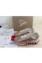 Christian Louboutin Loubishark P Strass Adidași Irizate Piele de Vițel piele de Căprioară Și Strass Roz CL Pantofi