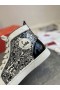 Christian Louboutin Louis Orlato Spike Adidași Din Piele De Brevete Și Alb-Negru