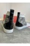 Christian Louboutin Louis Orlato Spike Adidași Din Piele De Brevete Și Alb-Negru