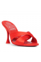 Christian Louboutin Nicol Este Înapoi 85mm Catâri Crep Satin Ole Roșu