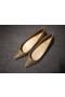 Christian Louboutin Pigalle Balerini Strass Impodobita cu Aur CL Pantofi