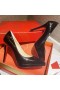 Christian Louboutin Pigalle Platon Pompe de 100mm Piele Lăcuită Negru