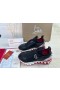 Christian Louboutin Sharkyloub SP Piroane Adidași Neopren Si Piele de Vițel Negru