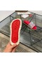 Christian Louboutin Slide-uri Logo-ul Relief Sandale Pantofi CL