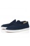 Christian Louboutin Varsiboat Barca De Pantofi Din Piele De Vițel Marin Pantofi Christian Louboutin