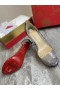 Christian Louboutin Foarte Strass Pompe Peep Toe 120mm PVC si Sclipici Argintiu