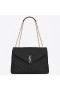 Saint Laurent Loulou Sac Mediu În Negru Matelasse Piele Saint Laurent Saci