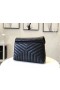 Saint Laurent Loulou Sac Mediu În Negru Matelasse Piele Saint Laurent Saci