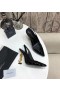 Saint Laurent Opyum Slingback Pompe de 110mm Gold-toned Toc Pantofi Saint Laurent