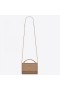 Saint Laurent WOC Apus de soare Lanț Portofel Taupe din piele de Vițel Saint Laurent Saci