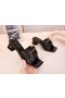 Jimmy Choo 45mm Slide-uri din Piele de Vițel cu Fermoar Geanta Negru