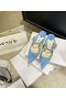 Jimmy Choo Bing 65 De Piele De Căprioară Catâri Cristal Curea Albastru