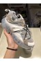 Jimmy Choo Diamond Trail Multicolore Din Piele De Plasă Albastru Gri Caise